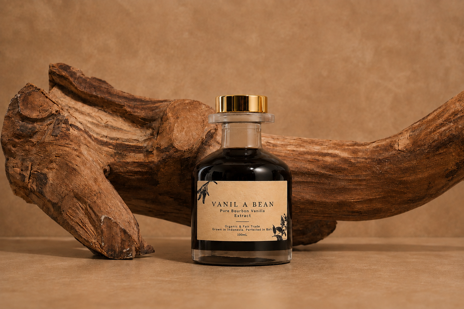 Vanil A Bean Organic Bourbon Vanilla Extract &mdash; single origin Indonesia, hand-harvested, cured with care, extracted in Bali