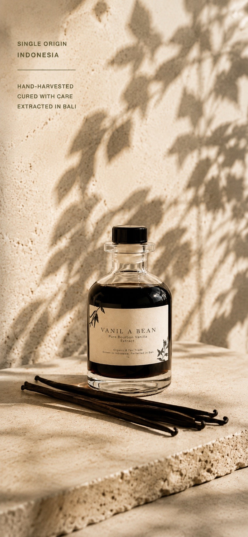Organic Bourbon Vanilla Extract bottle