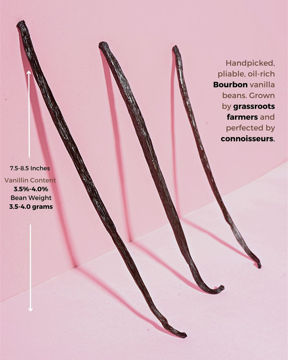 Organic Gourmet Bourbon Vanilla Beans VANIL A BEAN